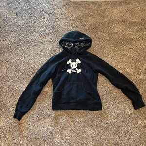 Paul Frank Black and White Floral Hoodie
